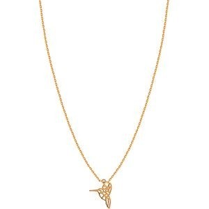 Chaîne Taille Plaqué Or 80  à 95cm Colibri Origami 12*15mm