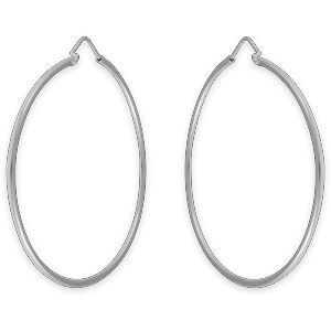 Créoles Argent 925 50mm Tube 2mn