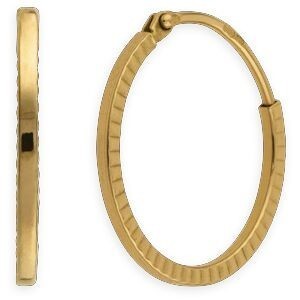 Créoles Or 750 Fantaisie 14mm Tube 1mm