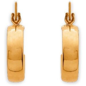 Créoles Or 375 18mm Tube 4mm