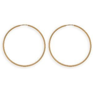 Créoles Or 375 50mm Tube 1.5mm