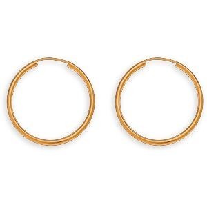 Créoles Or 375 15mm Tube 1.5mm