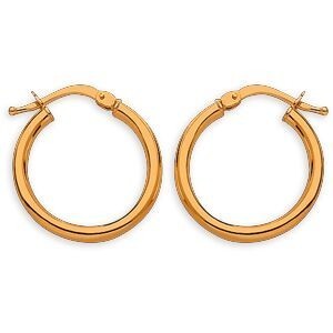 Créoles Or 375 18mm Tube 2mm