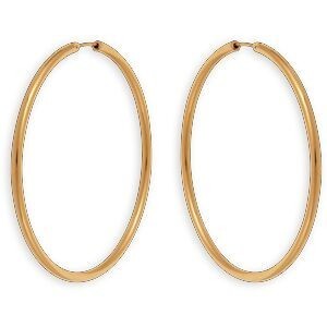 Créoles Or 750 55mm Tube 2.5mm