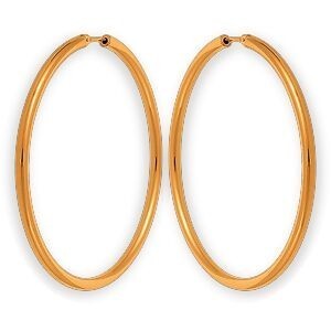 Créoles Or 750 50mm Tube 2.5mm