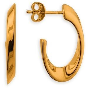 Créoles Plaqué Or Ovales 10*20mm Tube 2.5mm