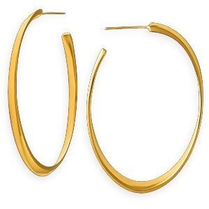 Créoles Plaqué Or Ovales 20*35mm Tube 2.5mm