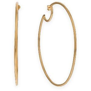 Créoles Plaqué Or 80mm Tube 2mm