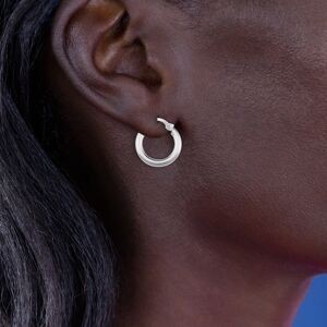 Créoles Argent 925 15mm Tube 2.5mm