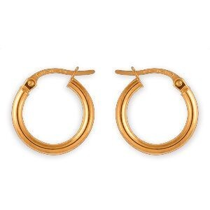 Créoles Or 375 15mm Tube 2mm