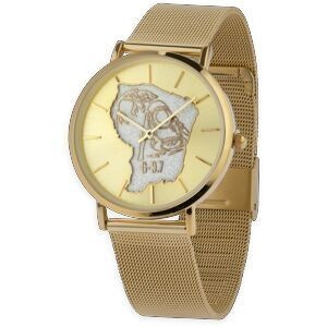 Montre Homme G97 36mm Cad Doré Guyane Arg Orpailleur Doré Brac Mesh Doré 17.5mm 3atm