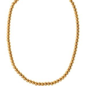 COLLIER CALLAS ACIER IPG BOULES 10MM 45+5CM TAG