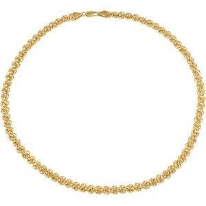 Collier en plaqué or, maille macaron 0,70 mm, longueur 50 cm, fin et élégant.