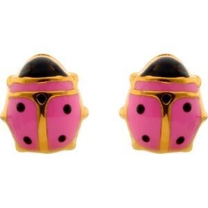 Boucles d'oreilles puce coccinelles