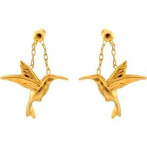 Boucles d’oreilles pendantes colibri