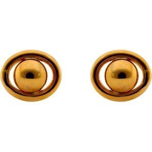 Boucles d’oreilles forçate boule or jaune
